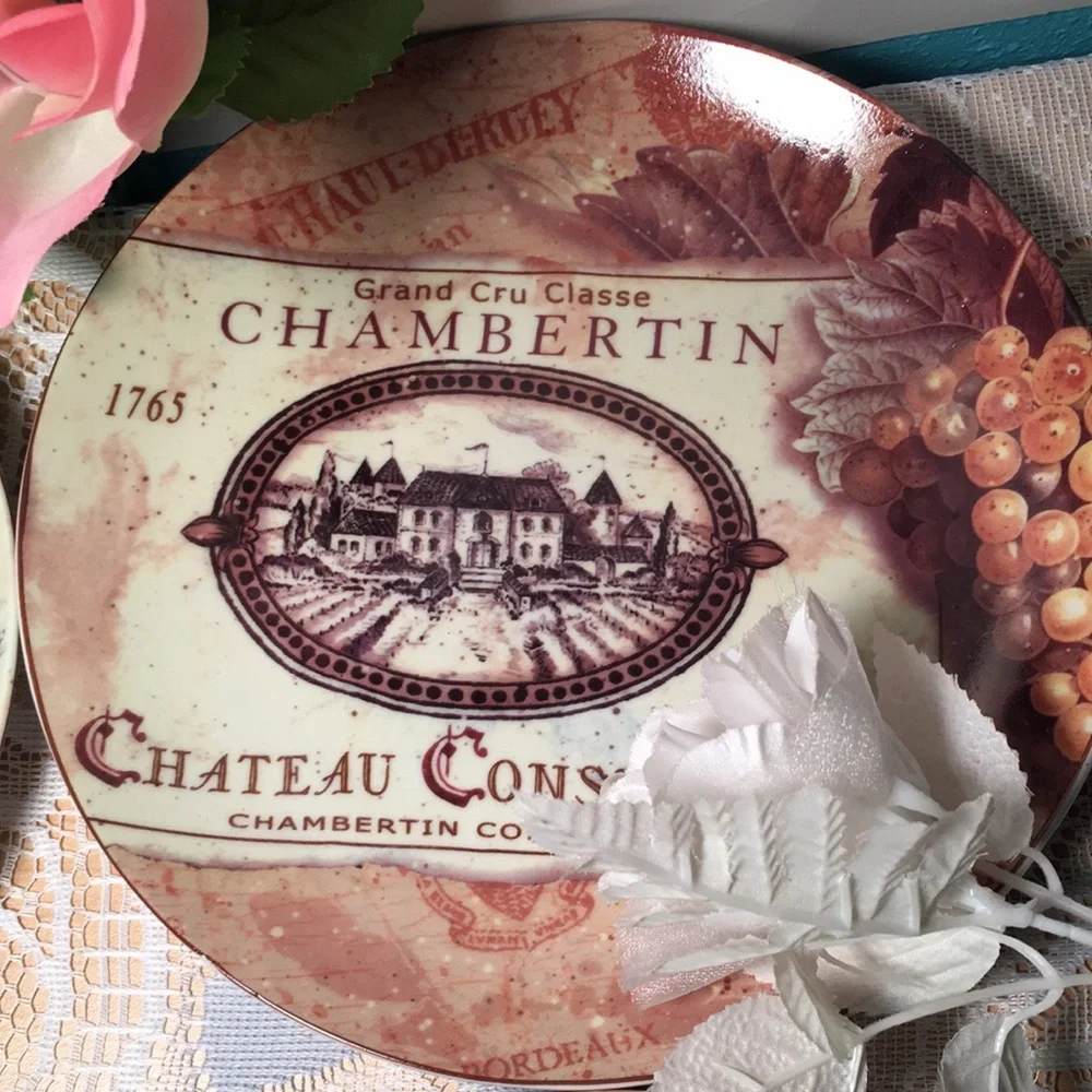 4- Certified Intel.Pamela Gladdin Vintage Wine plate